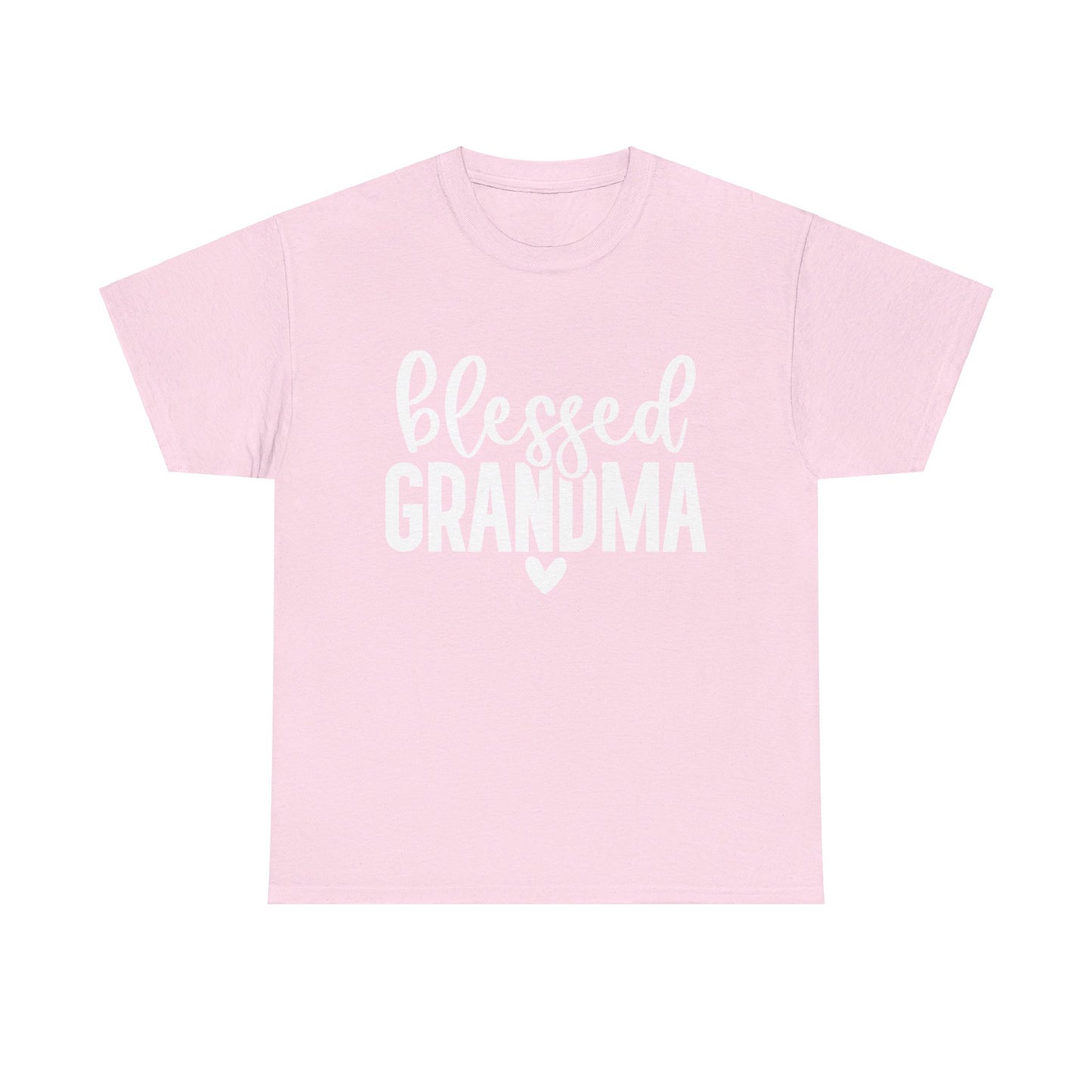 Blessed Grandma Unisex Heavy Cotton Tee, Graphic T-Shirt with Unique Design, Comfortable Vintage.