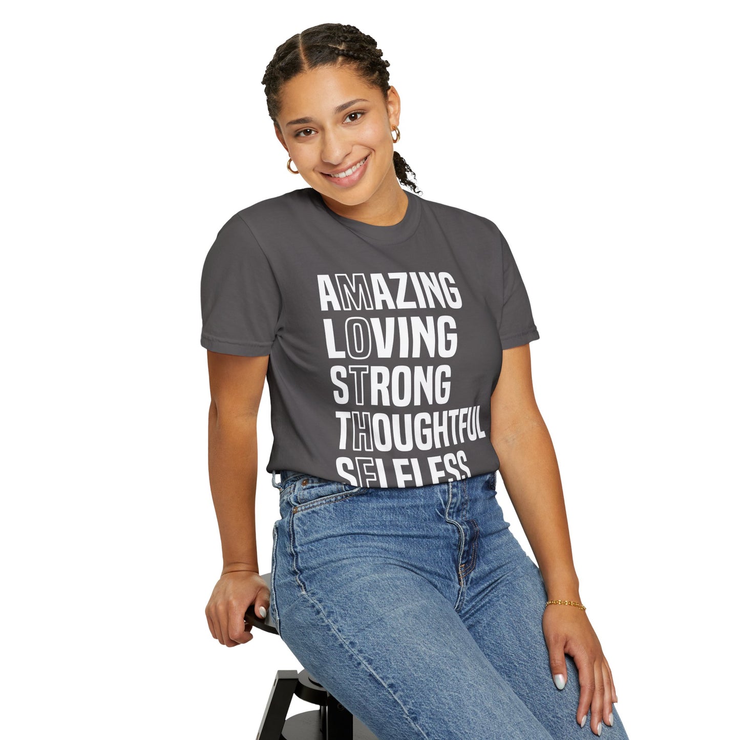 Inspirational Unisex T-Shirt - Amazing Loving Strong Thoughtful Selfless Brave
