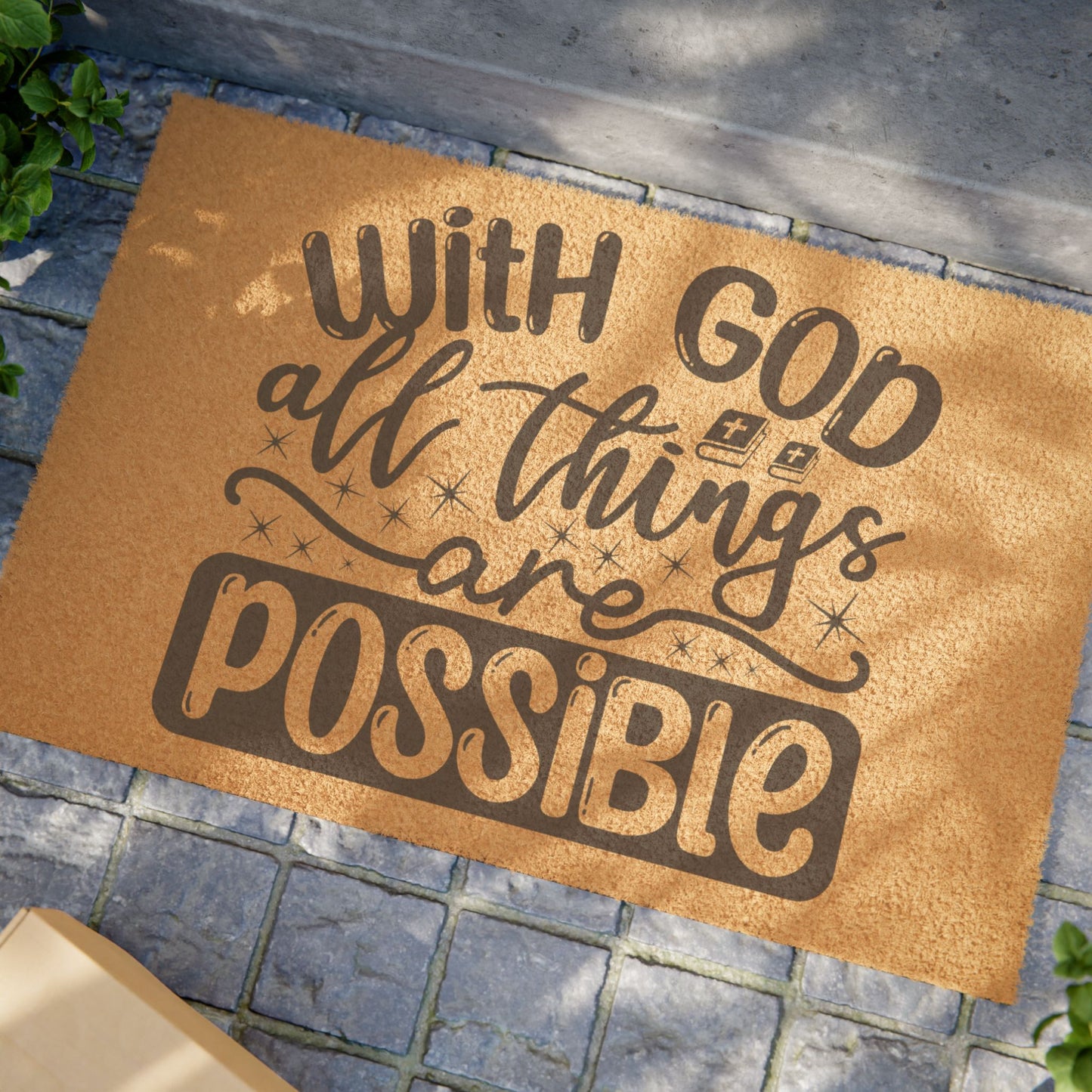 Inspirational Doormat, Entryway Decor, Home Blessing Mat, Faith-Based Gift, Motivational Home Accent, Housewarming Idea