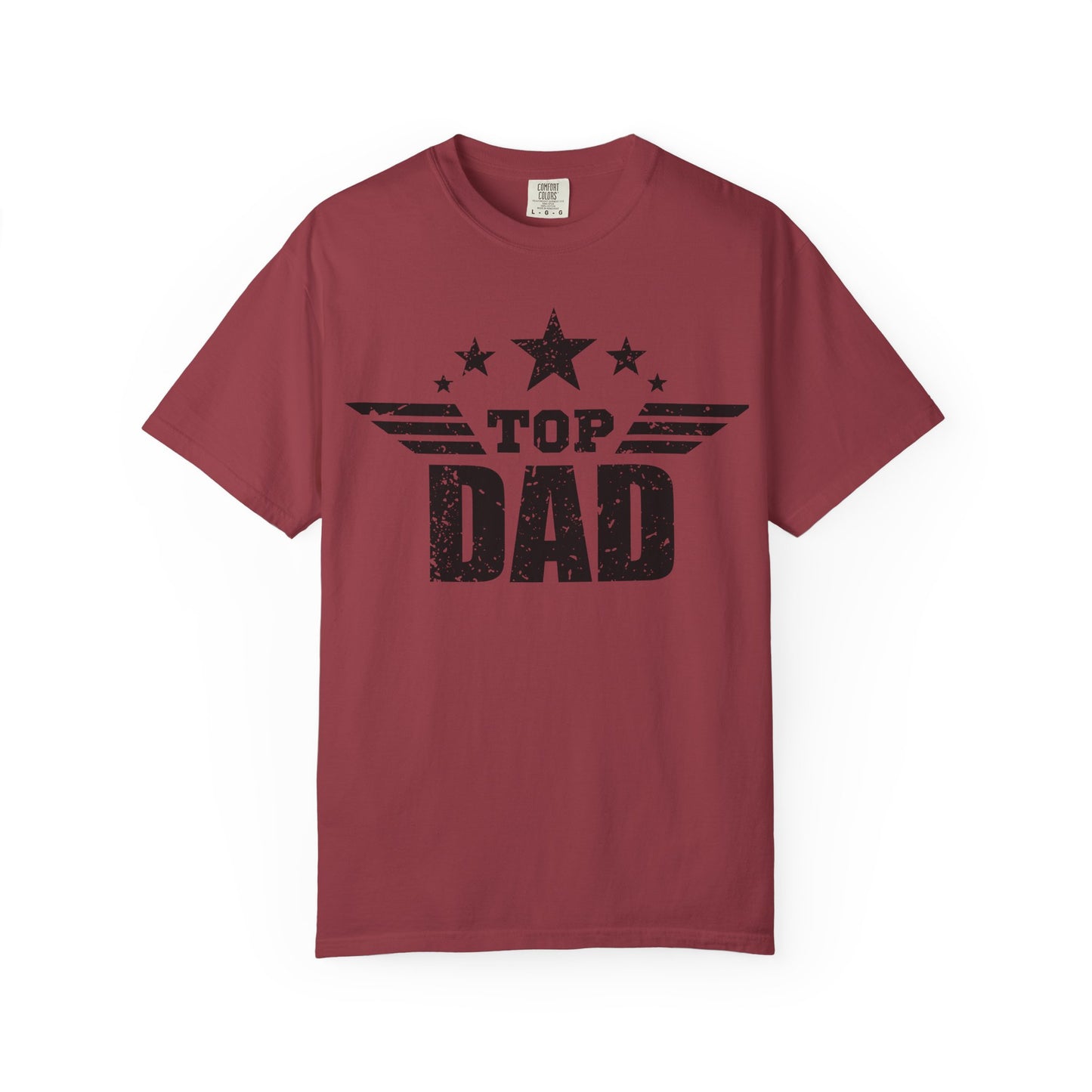 Top Dad Garment-Dyed T-Shirt | Gift for Father's Day, Unisex Casual Wear, Dad Tee, Birthday Gift, Everyday Comfort