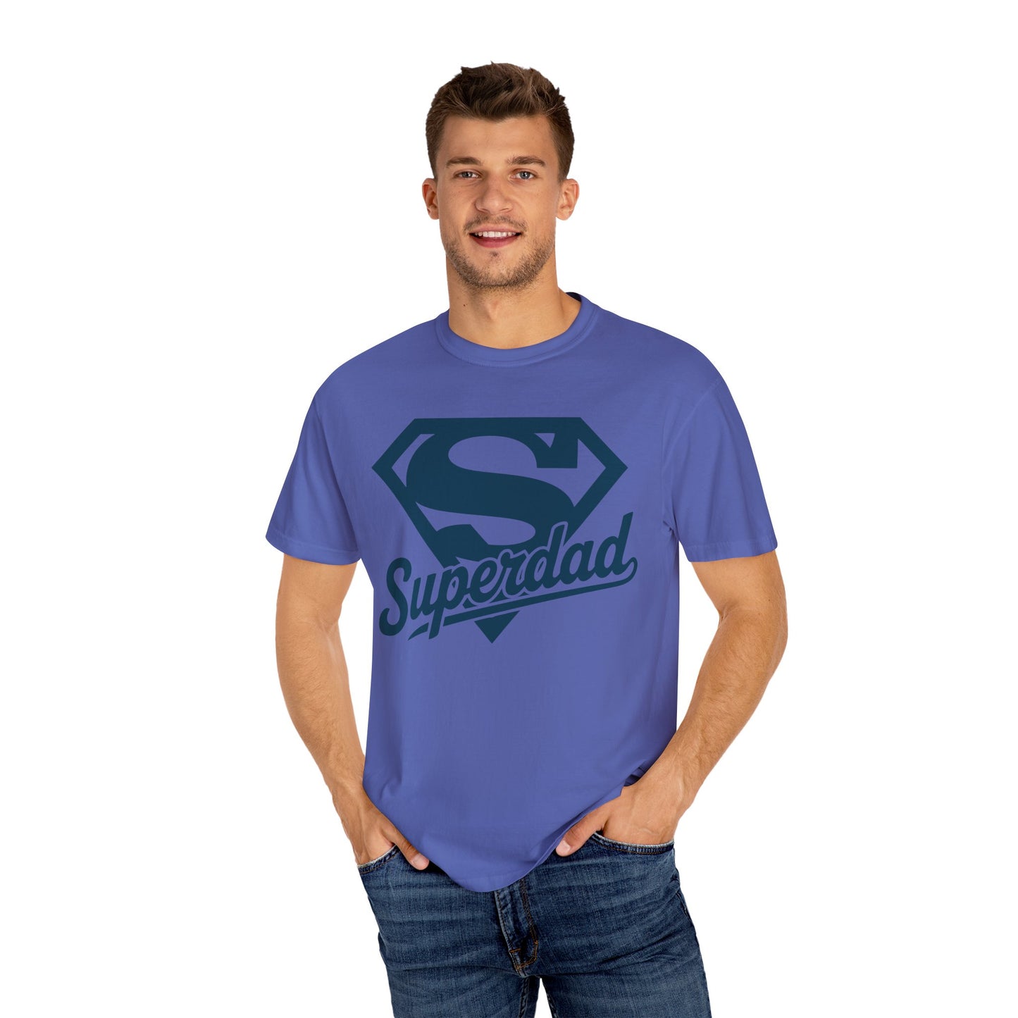 Superdad Unisex Garment-Dyed T-Shirt, Father's Day Gift, Dad T-Shirt, Birthday Gift, Family Reunion Wear, Casual Style
