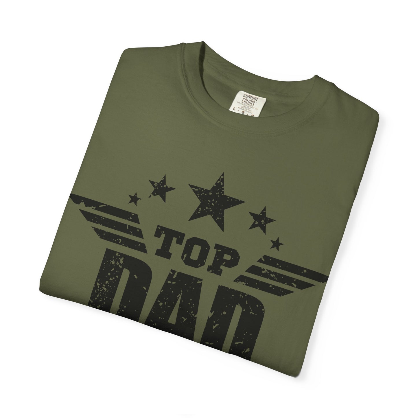Top Dad Garment-Dyed T-Shirt | Gift for Father's Day, Unisex Casual Wear, Dad Tee, Birthday Gift, Everyday Comfort