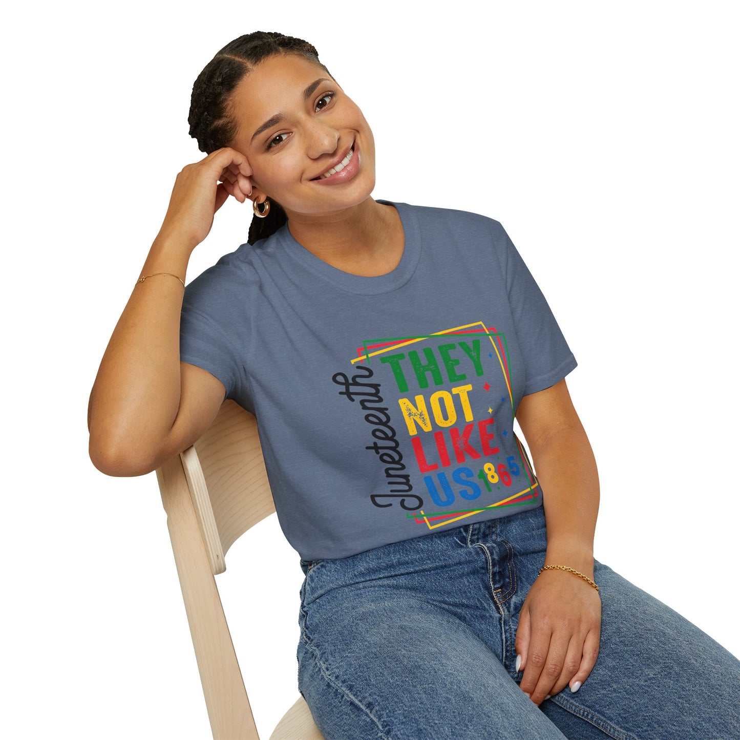 Juneteenth Celebration T-Shirt - "They Not Like Us!" Design