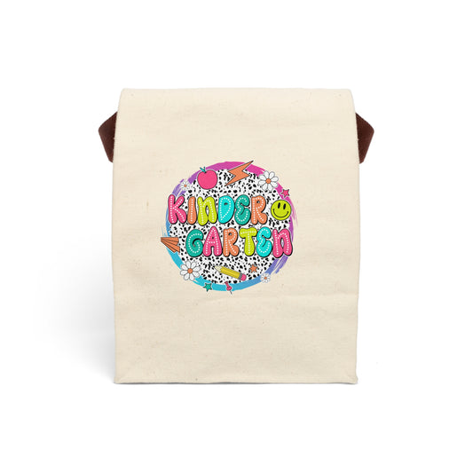 Canvas Lunch Bag With Strap, Lunch Box, Personalized Kids Lunch Bag, Tote Bag.