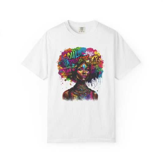 Soulful Black Art Unisex T-Shirt - Vibrant and Empowering Statement Tee