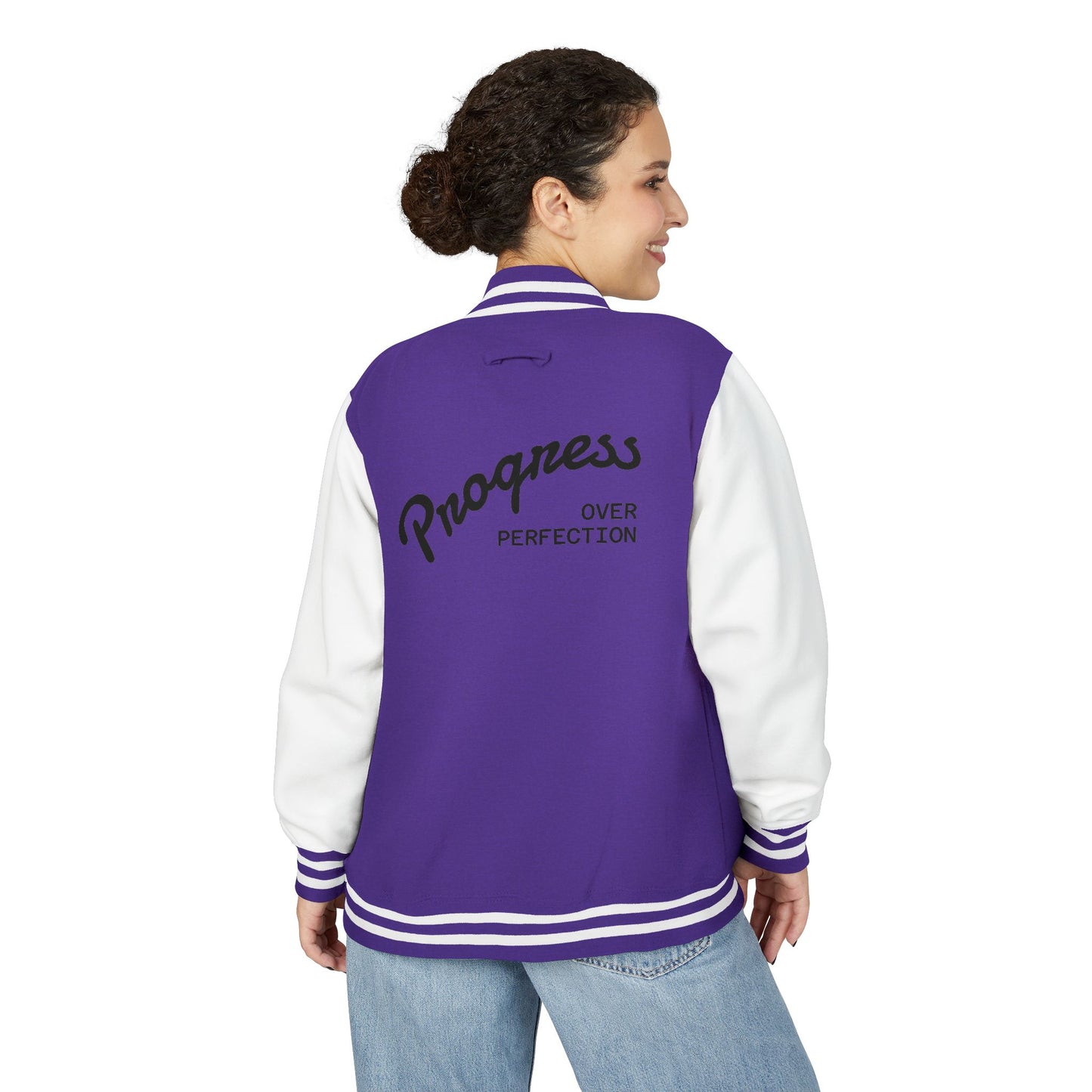 Retro Unisex Varsity Jacket, Classic Letterman Style, Perfect for Game Day, Casual Wear, Great Gift for Sports Fans