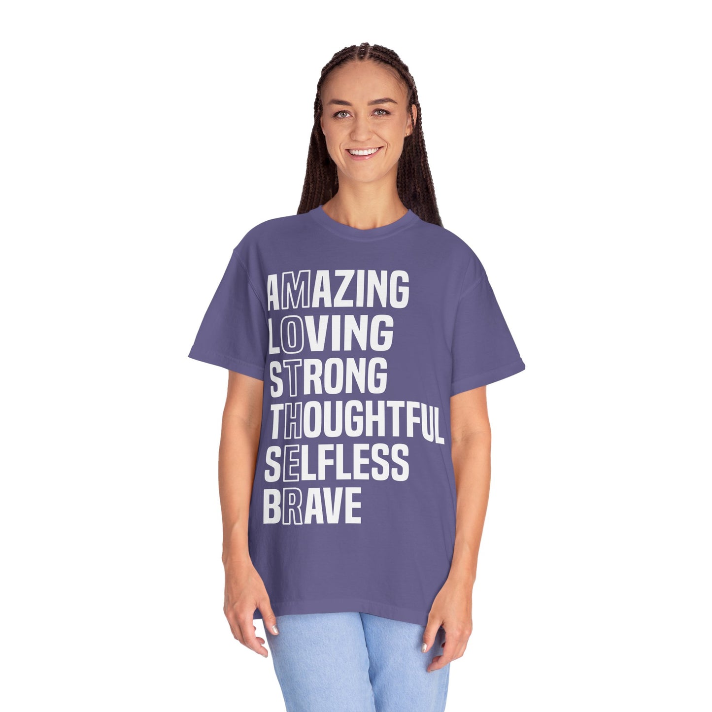 Inspirational Unisex T-Shirt - Amazing Loving Strong Thoughtful Selfless Brave