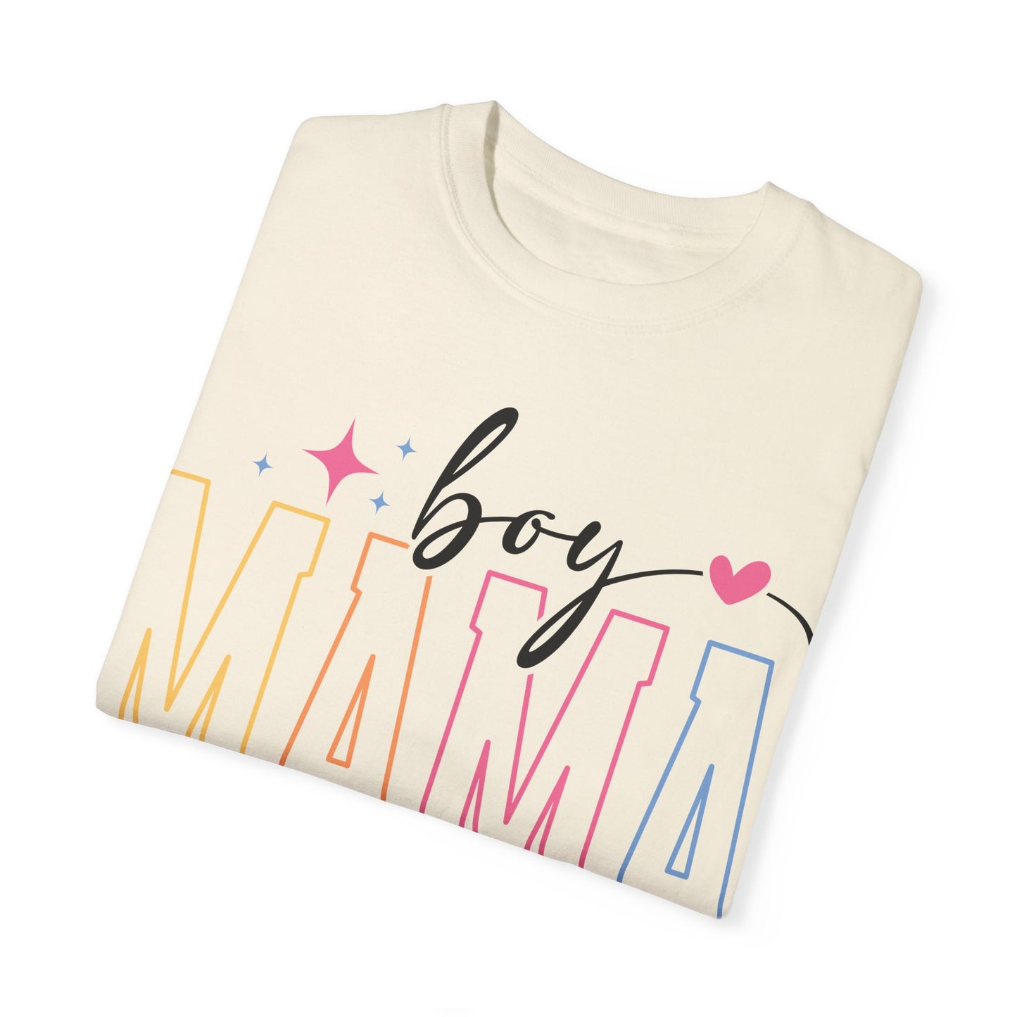 Boy Mama Unisex Garment-Dyed T-Shirt - Perfect Gift for Moms