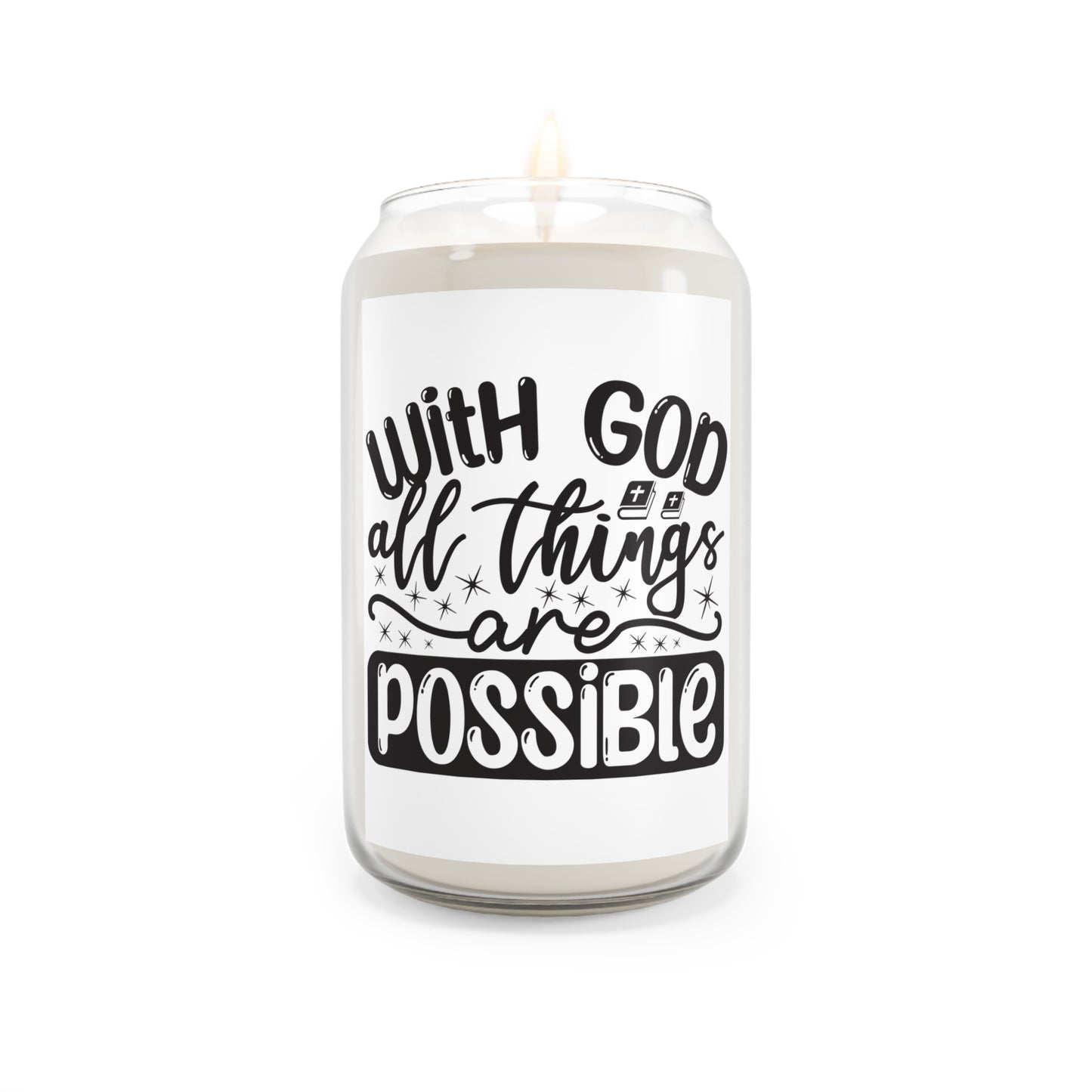 Faith-Inspired Scented Candle, Motivational Home Decor, Gift for Spiritual Friends, Encouragement, Relaxation Aid, Candle for All Occasions