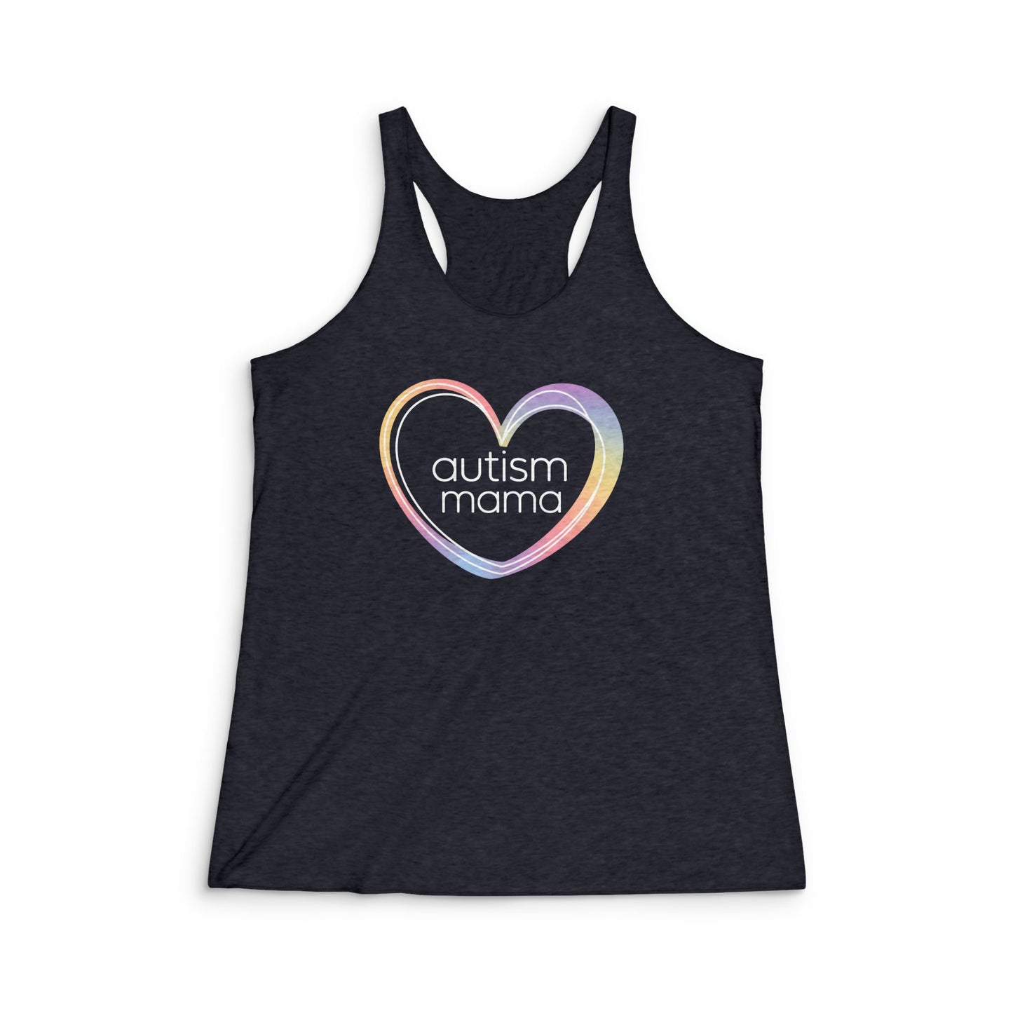Autism Mama Racerback Tank Top | Supportive Gift for Special Needs Moms | Summer Workout Wear, Autism Awareness, Everyday Comfort