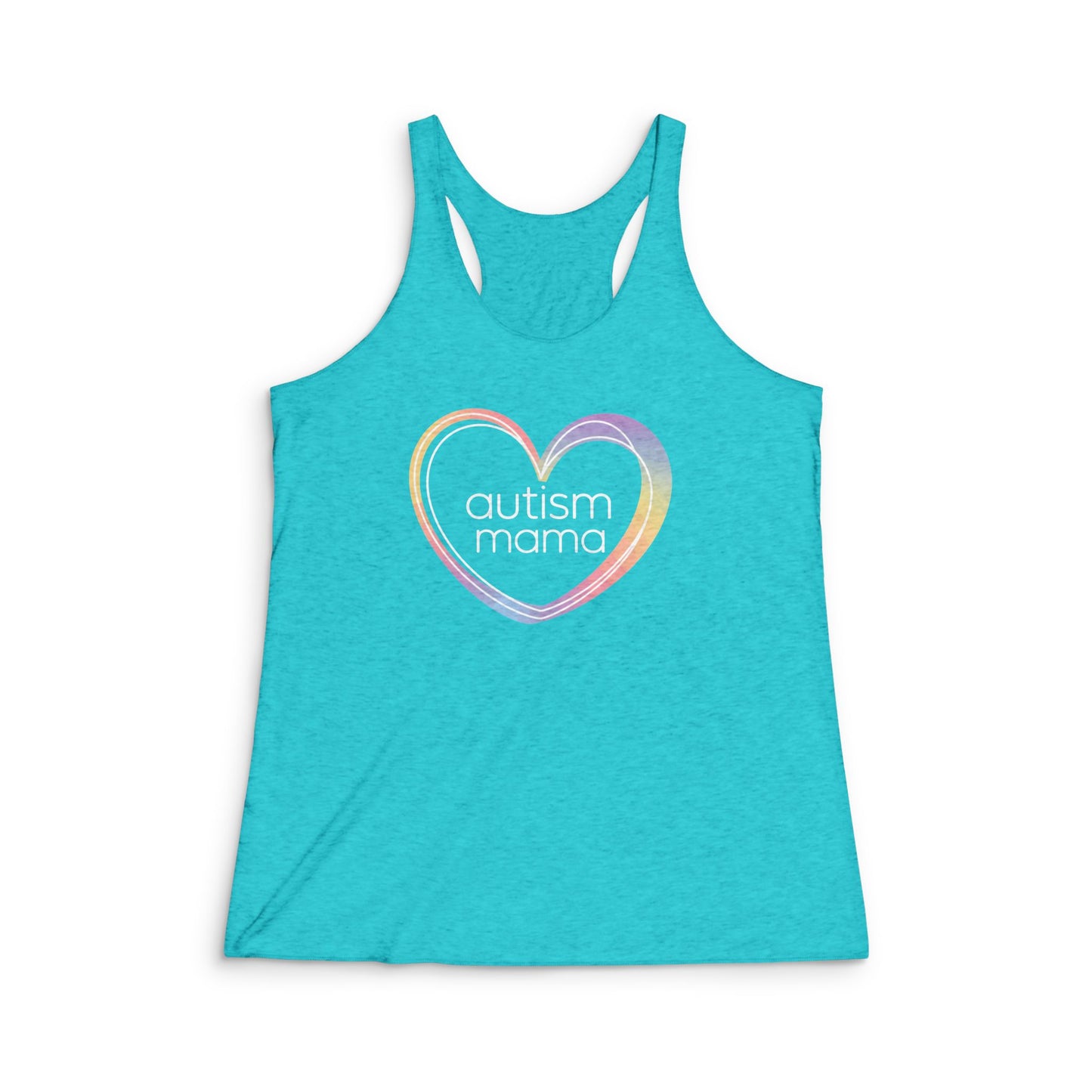 Autism Mama Racerback Tank Top | Supportive Gift for Special Needs Moms | Summer Workout Wear, Autism Awareness, Everyday Comfort