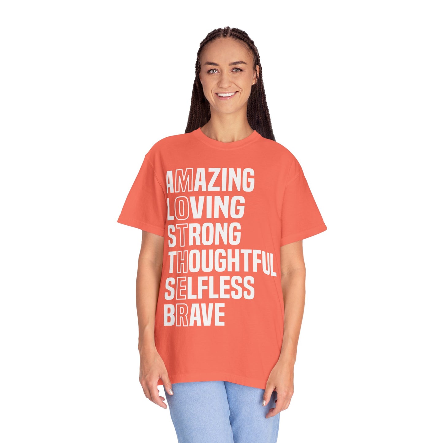 Inspirational Unisex T-Shirt - Amazing Loving Strong Thoughtful Selfless Brave