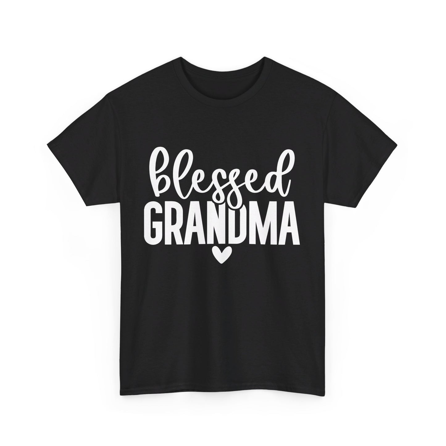 Blessed Grandma Unisex Heavy Cotton Tee, Graphic T-Shirt with Unique Design, Comfortable Vintage.