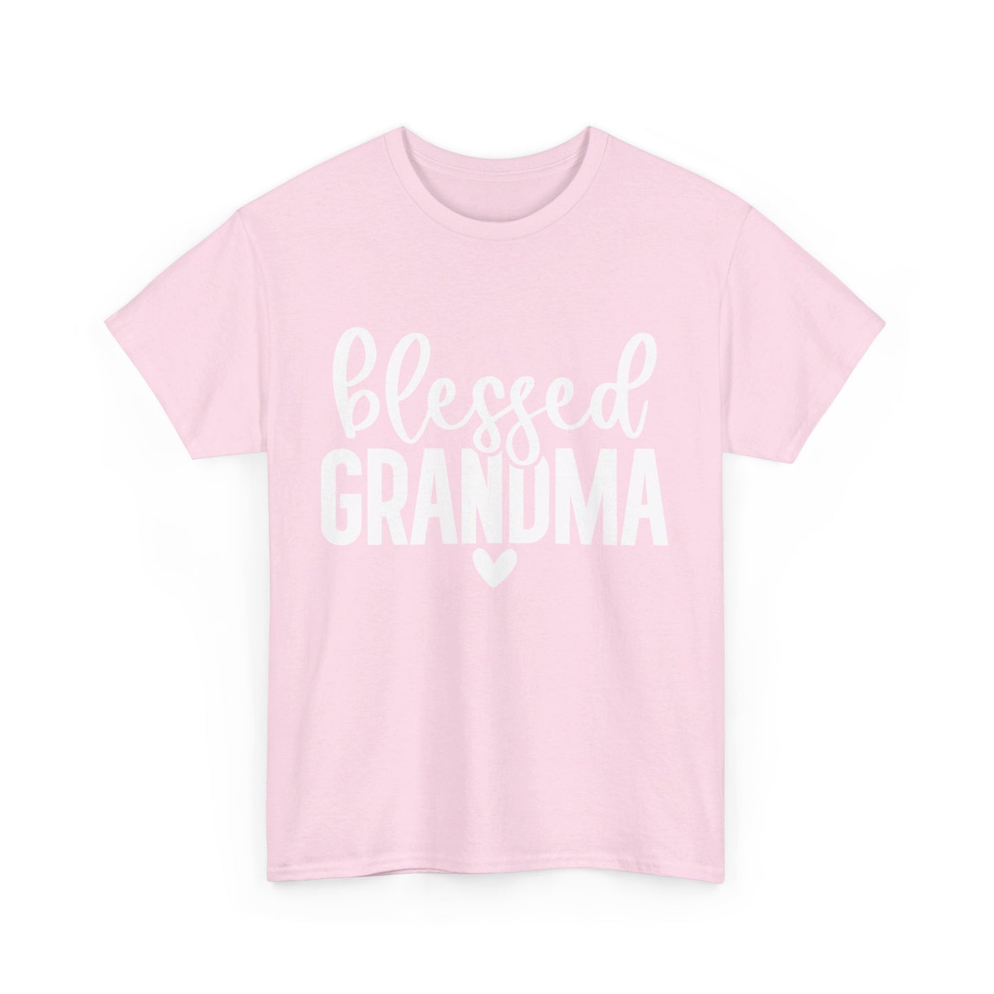 Blessed Grandma Unisex Heavy Cotton Tee, Graphic T-Shirt with Unique Design, Comfortable Vintage.