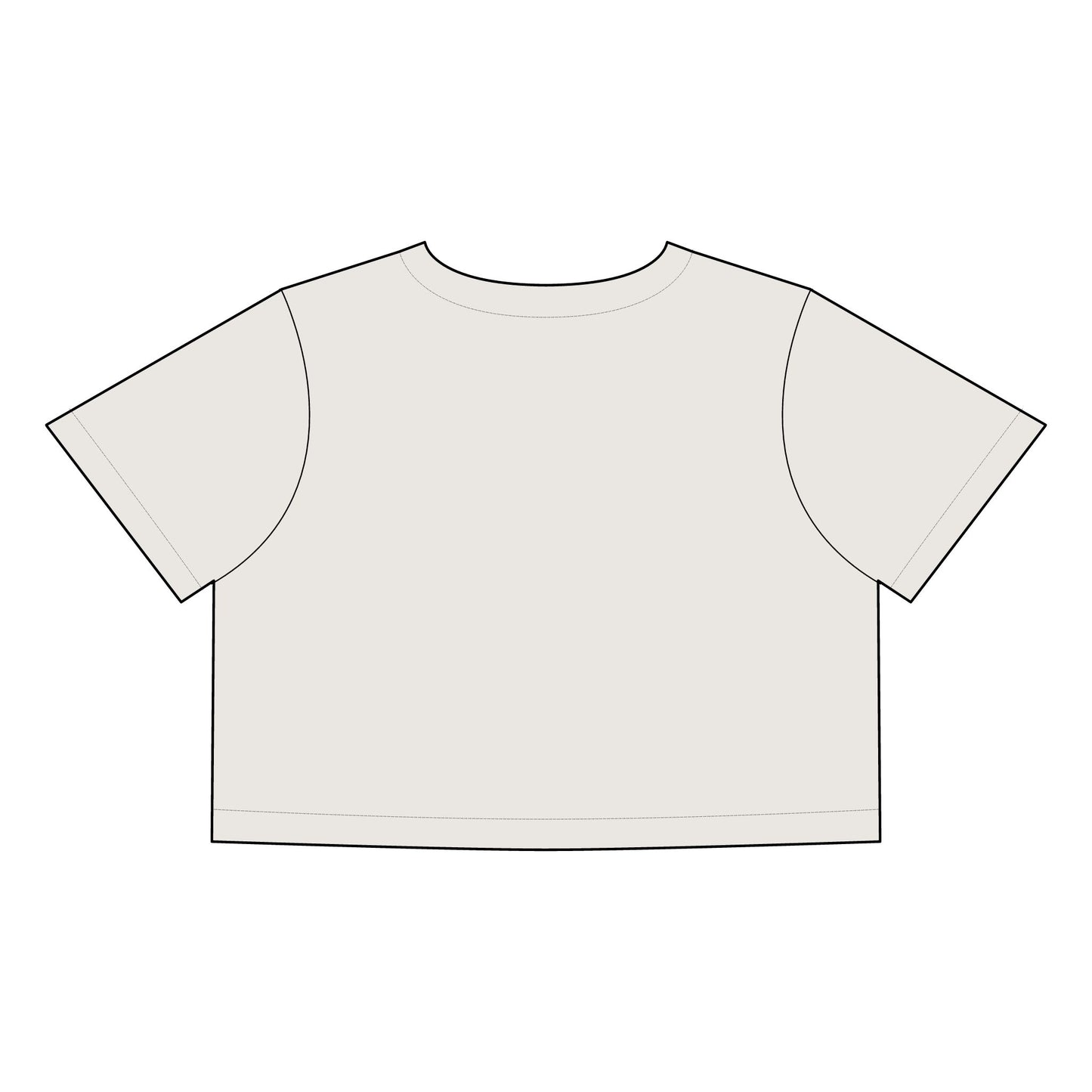 Funny Quote Women's Faded Crop Tee - "NOPE Not Today"