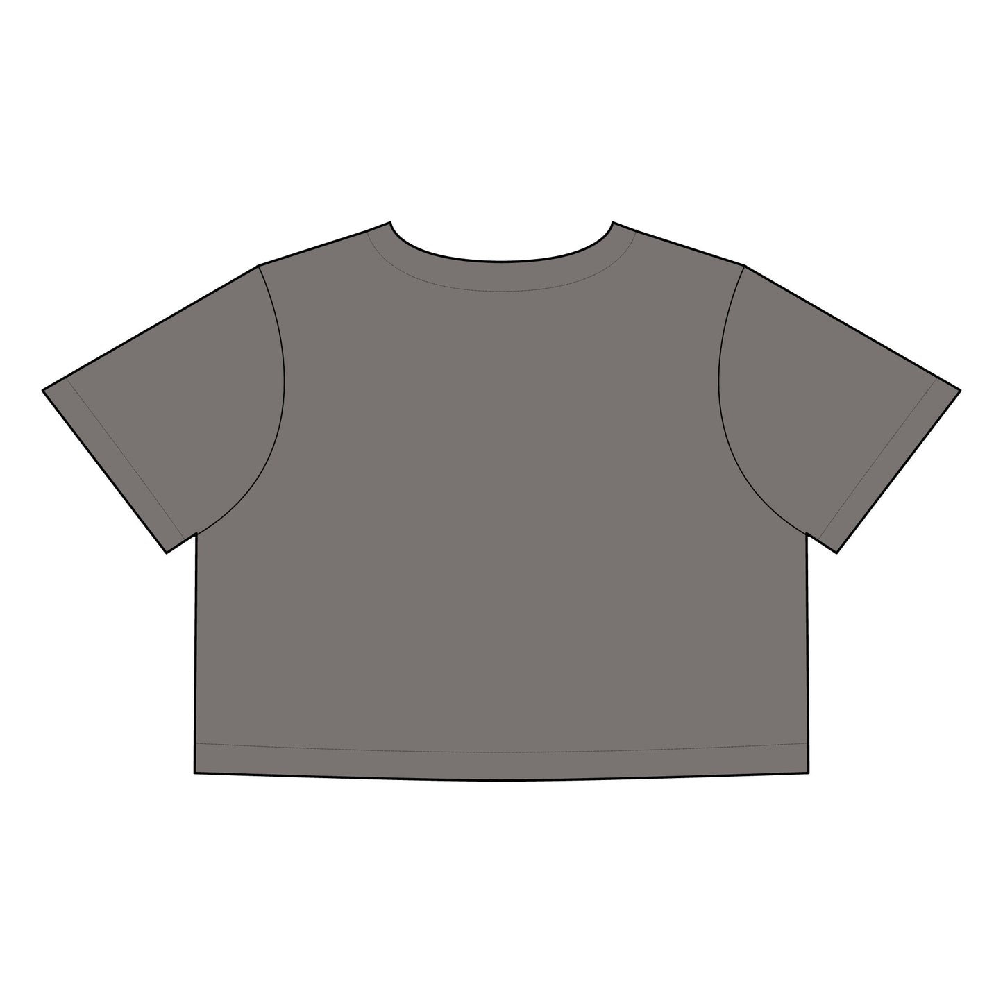 Funny Quote Women's Faded Crop Tee - "NOPE Not Today"