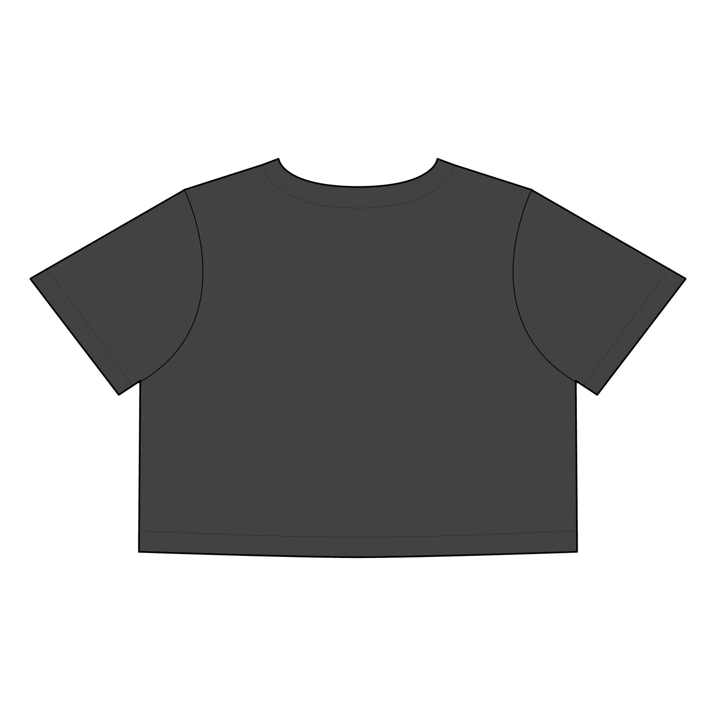 Funny Quote Women's Faded Crop Tee - "NOPE Not Today"