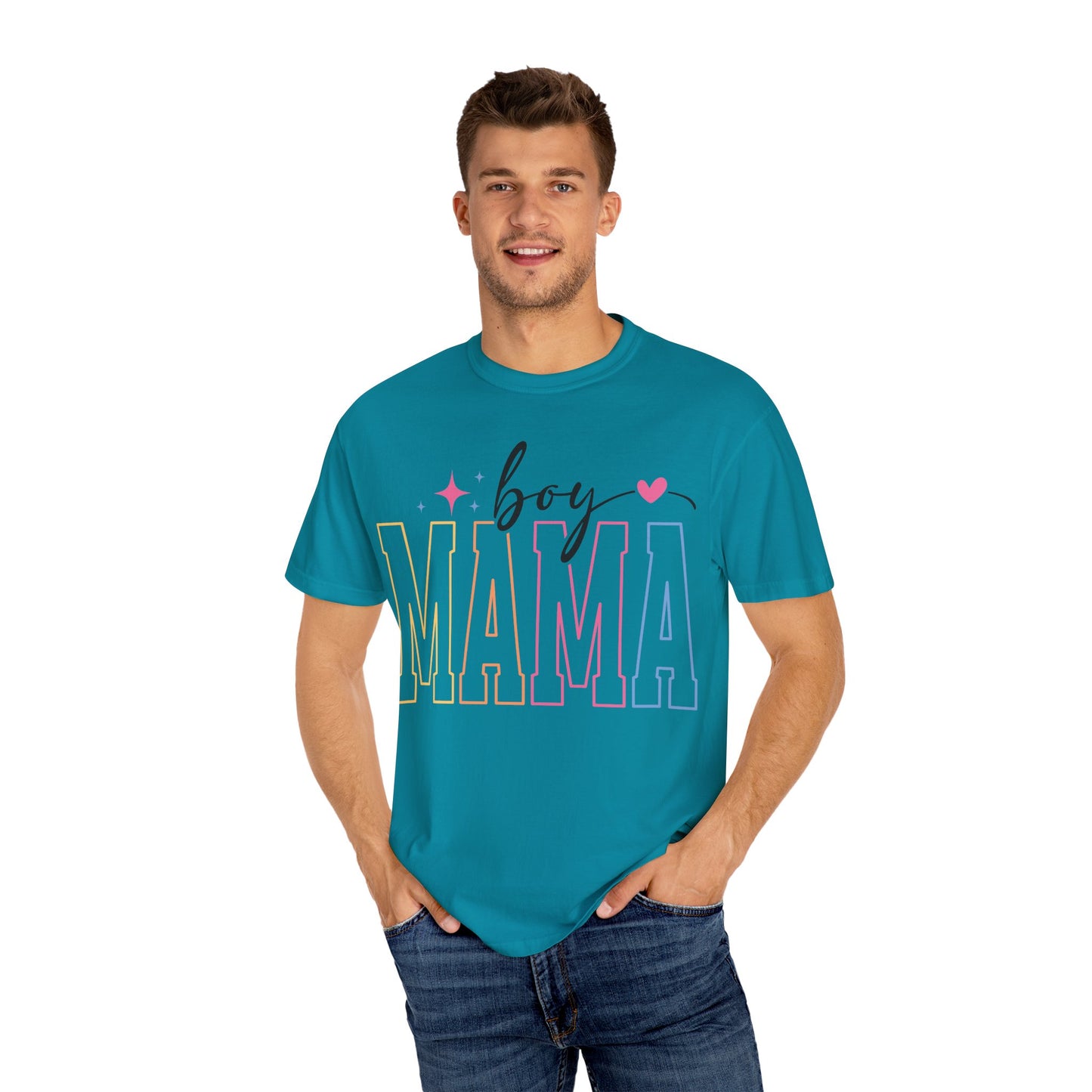 Boy Mama Unisex Garment-Dyed T-Shirt - Perfect Gift for Moms