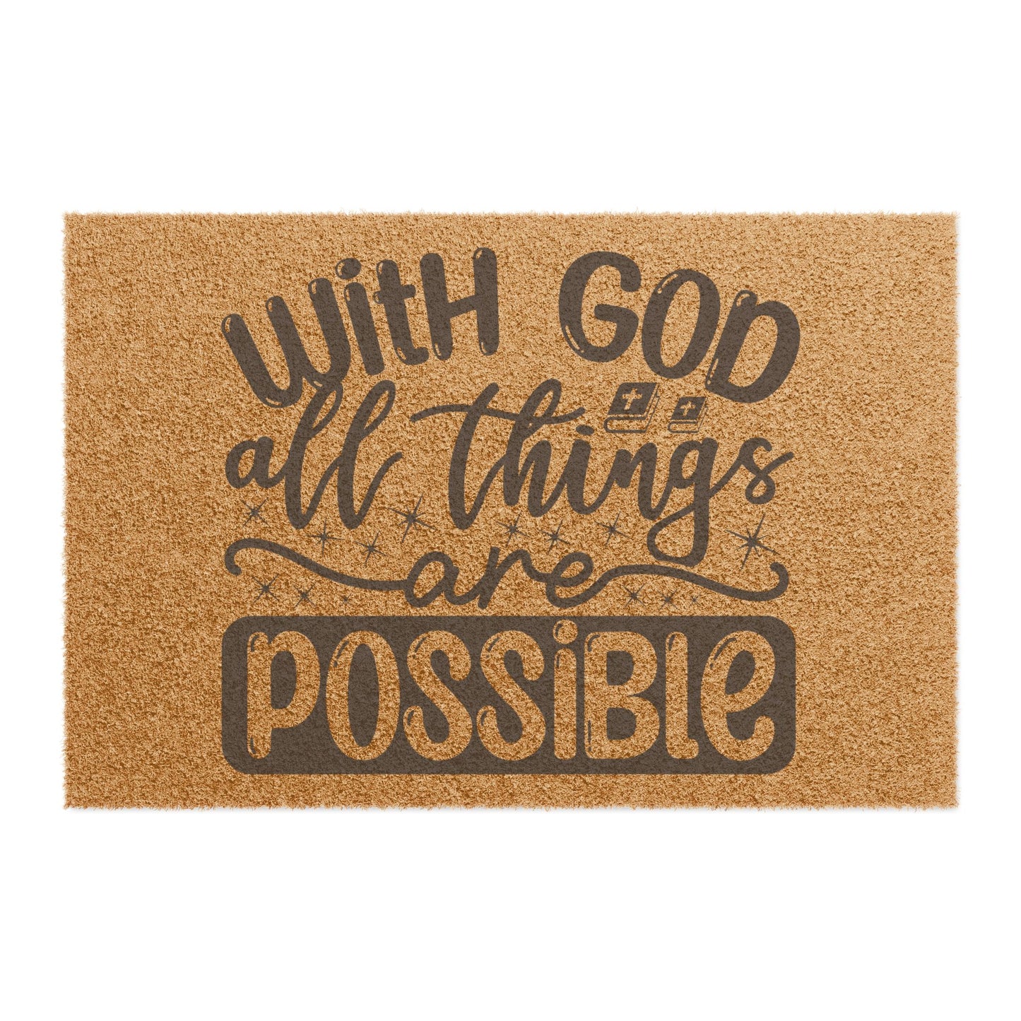 Inspirational Doormat, Entryway Decor, Home Blessing Mat, Faith-Based Gift, Motivational Home Accent, Housewarming Idea