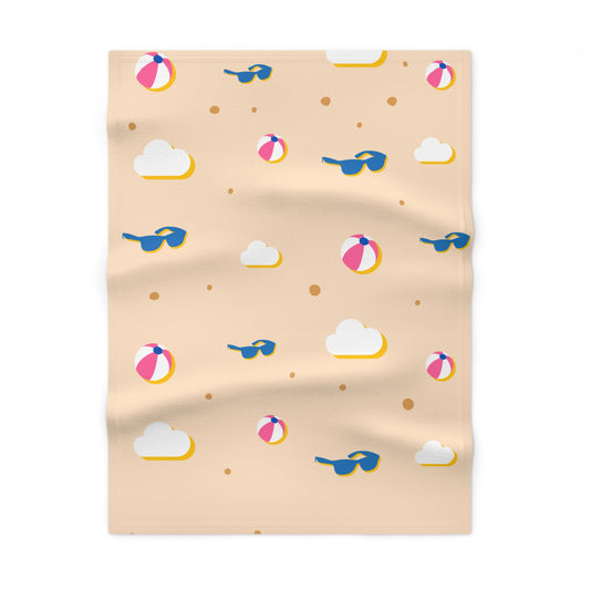 Soft Fleece Baby Blanket - Cute Gender Symbol Design, Cozy Infant Nursery Decor, Baby Shower Gift, Playroom Textile, Soft Touch Comfort