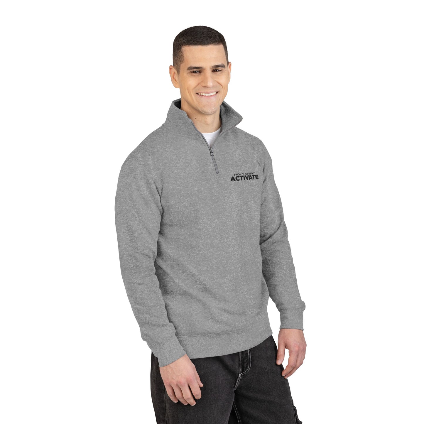 Unisex Fleece Pullover with Activator Embroidery, Cozy Sweatshirt for Casual Wear, Perfect Gift for Friends, Fall Layering, Everyday Comfort