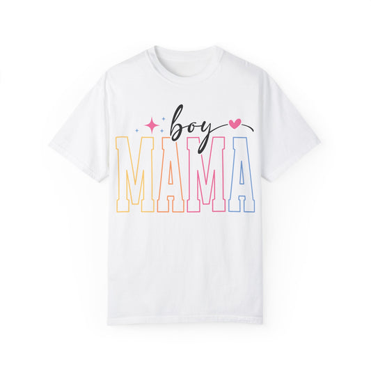 Boy Mama Unisex Garment-Dyed T-Shirt - Perfect Gift for Moms