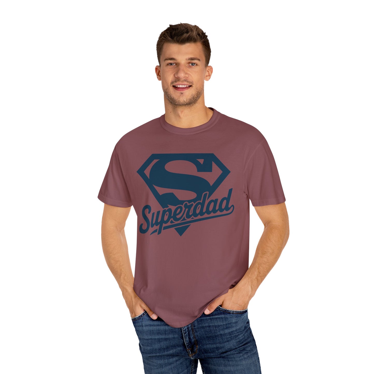 Superdad Unisex Garment-Dyed T-Shirt, Father's Day Gift, Dad T-Shirt, Birthday Gift, Family Reunion Wear, Casual Style