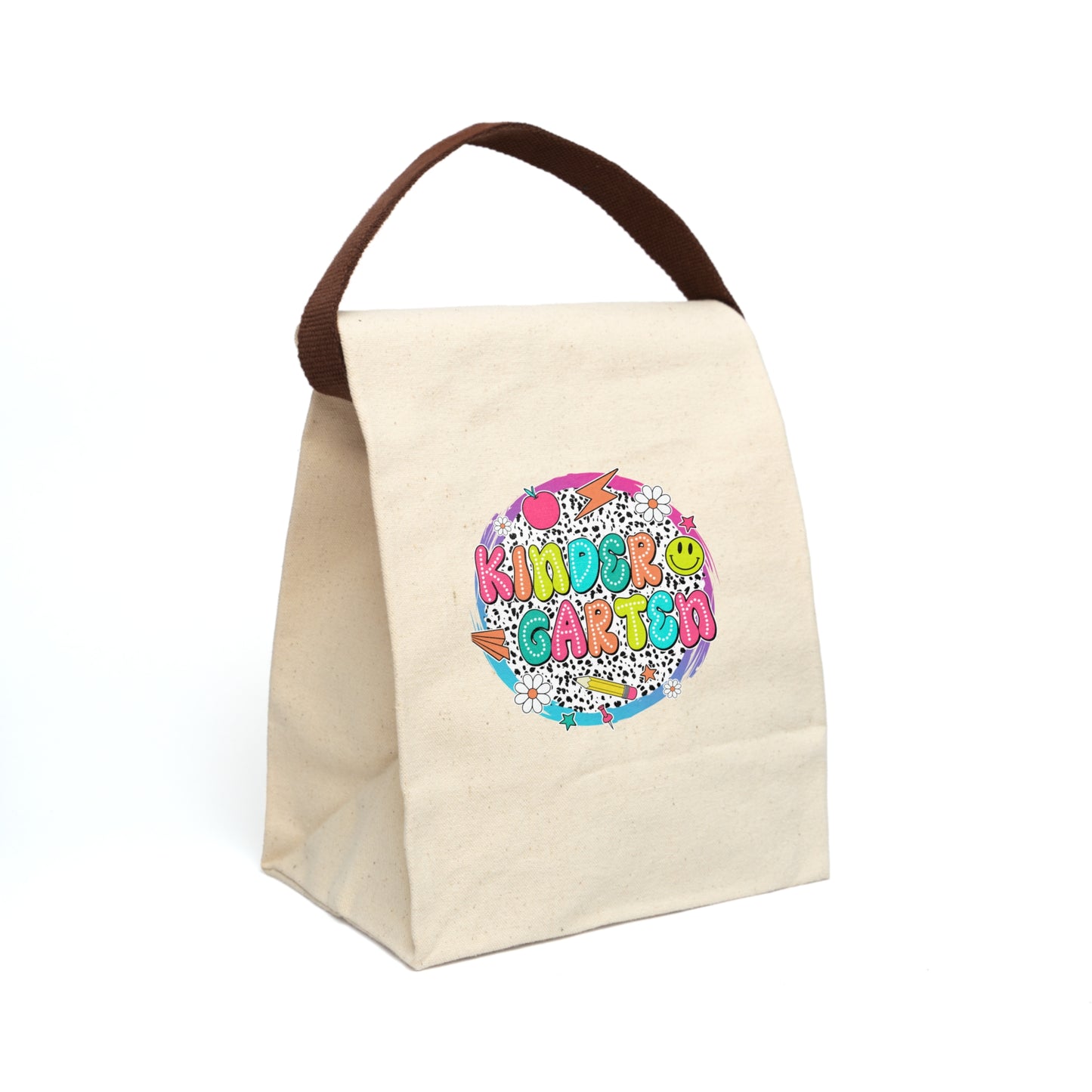 Canvas Lunch Bag With Strap, Lunch Box, Personalized Kids Lunch Bag, Tote Bag.