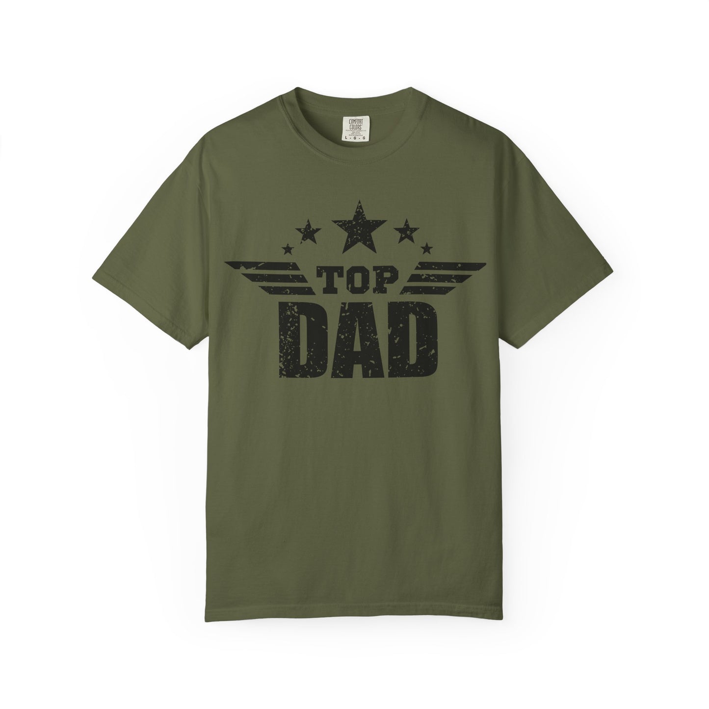 Top Dad Garment-Dyed T-Shirt | Gift for Father's Day, Unisex Casual Wear, Dad Tee, Birthday Gift, Everyday Comfort