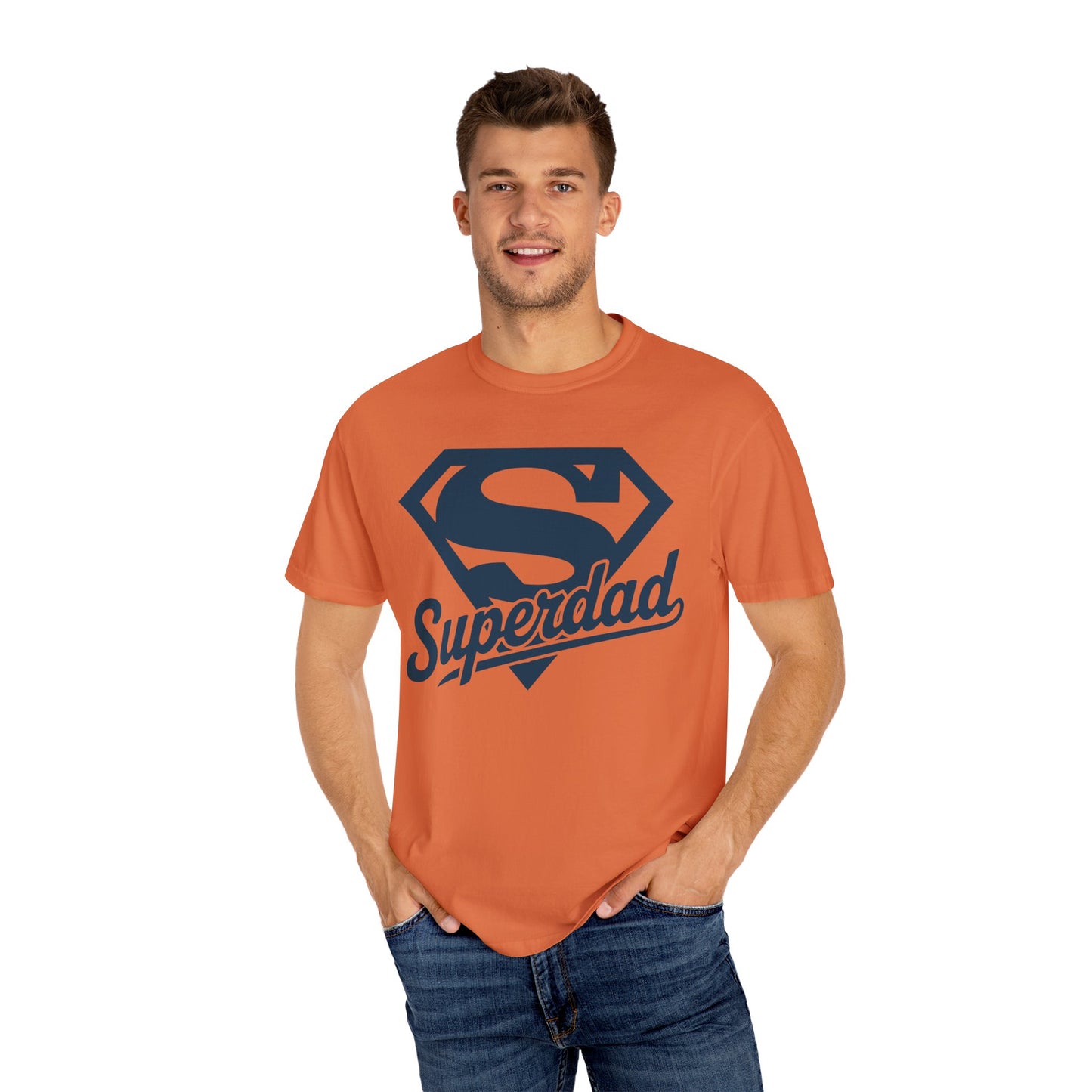 Superdad Unisex Garment-Dyed T-Shirt, Father's Day Gift, Dad T-Shirt, Birthday Gift, Family Reunion Wear, Casual Style