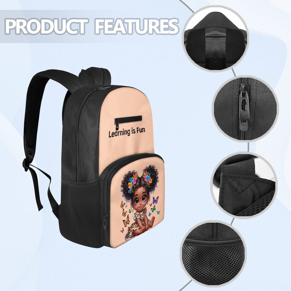 17 inch Children's School Bag Polyester