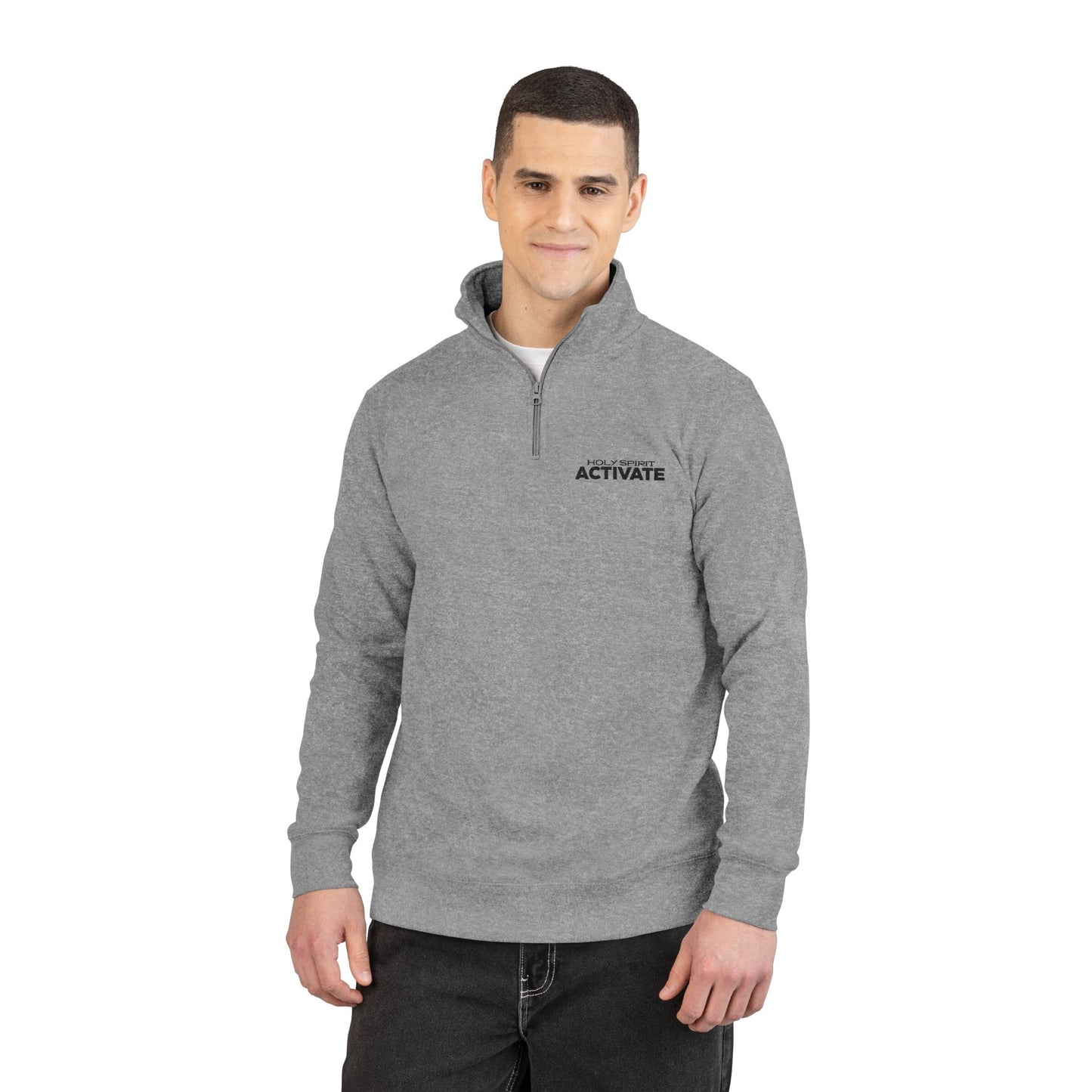 Unisex Fleece Pullover with Activator Embroidery, Cozy Sweatshirt for Casual Wear, Perfect Gift for Friends, Fall Layering, Everyday Comfort