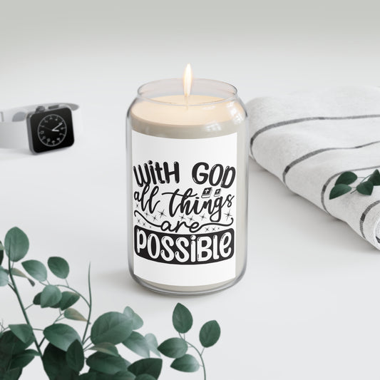 Faith-Inspired Scented Candle, Motivational Home Decor, Gift for Spiritual Friends, Encouragement, Relaxation Aid, Candle for All Occasions