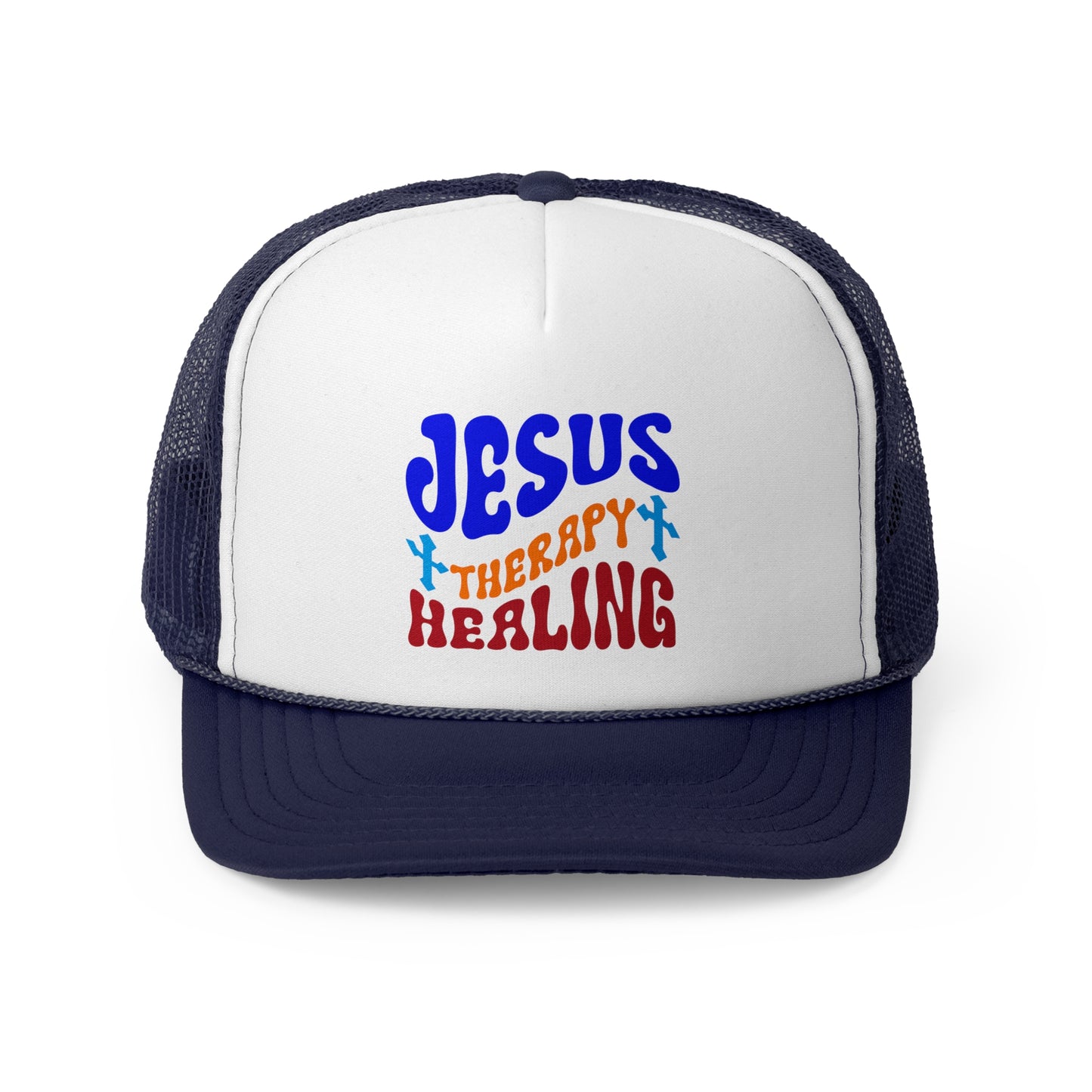 Trucker Cap, Jesus Therapy and Healing Hat, Christian Faith Cap, Religious Healing Cap, Inspirational Hat, Spiritual Gifts Cap