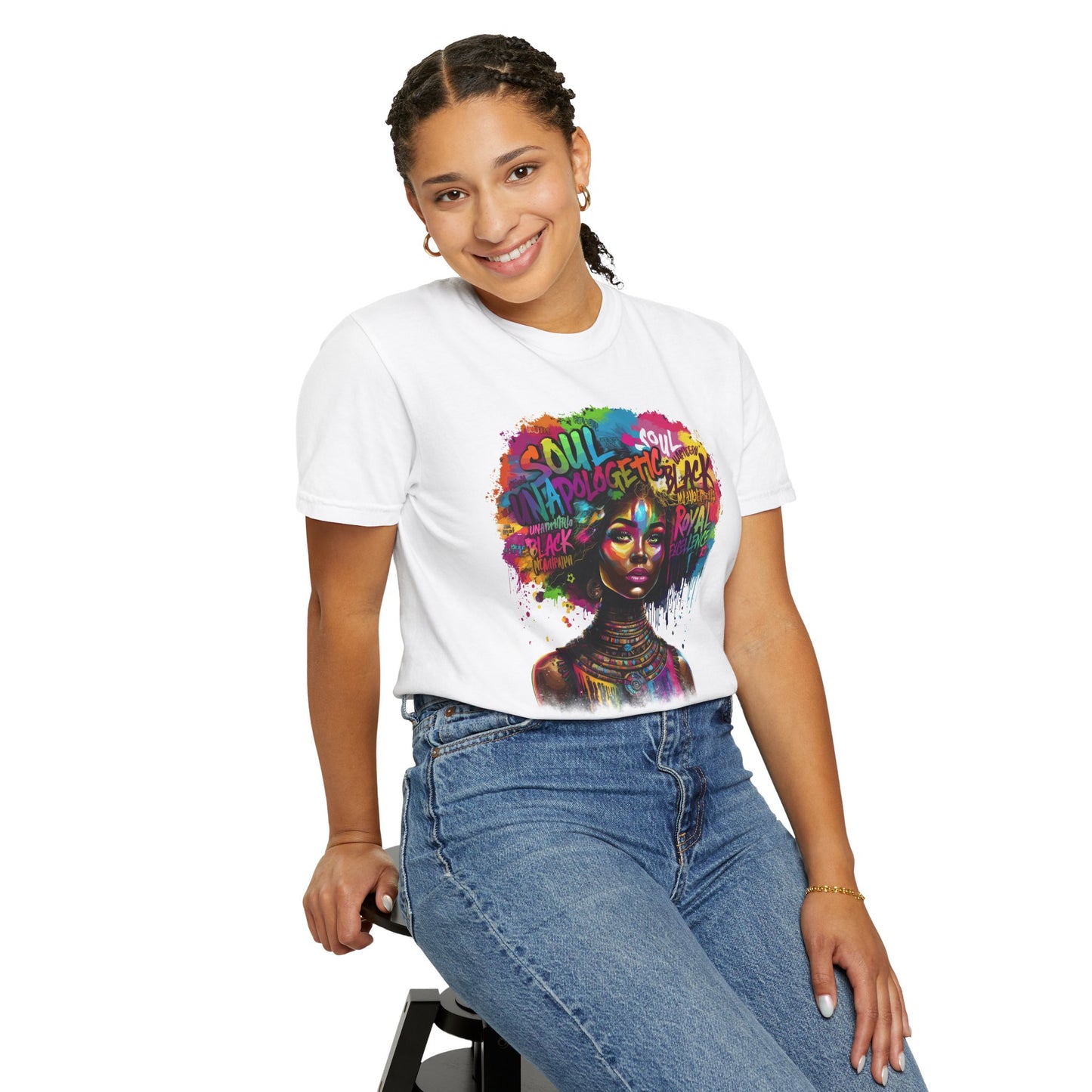 Soulful Black Art Unisex T-Shirt - Vibrant and Empowering Statement Tee
