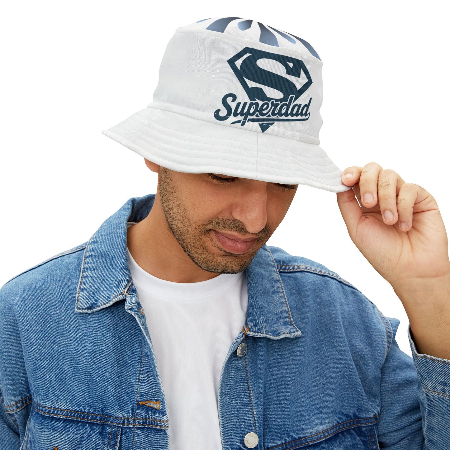 Superdad Bucket Hat, Stylish Summer Hat, Gift for Father's Day, Casual Beachwear, Dad's Outdoor Accessory
