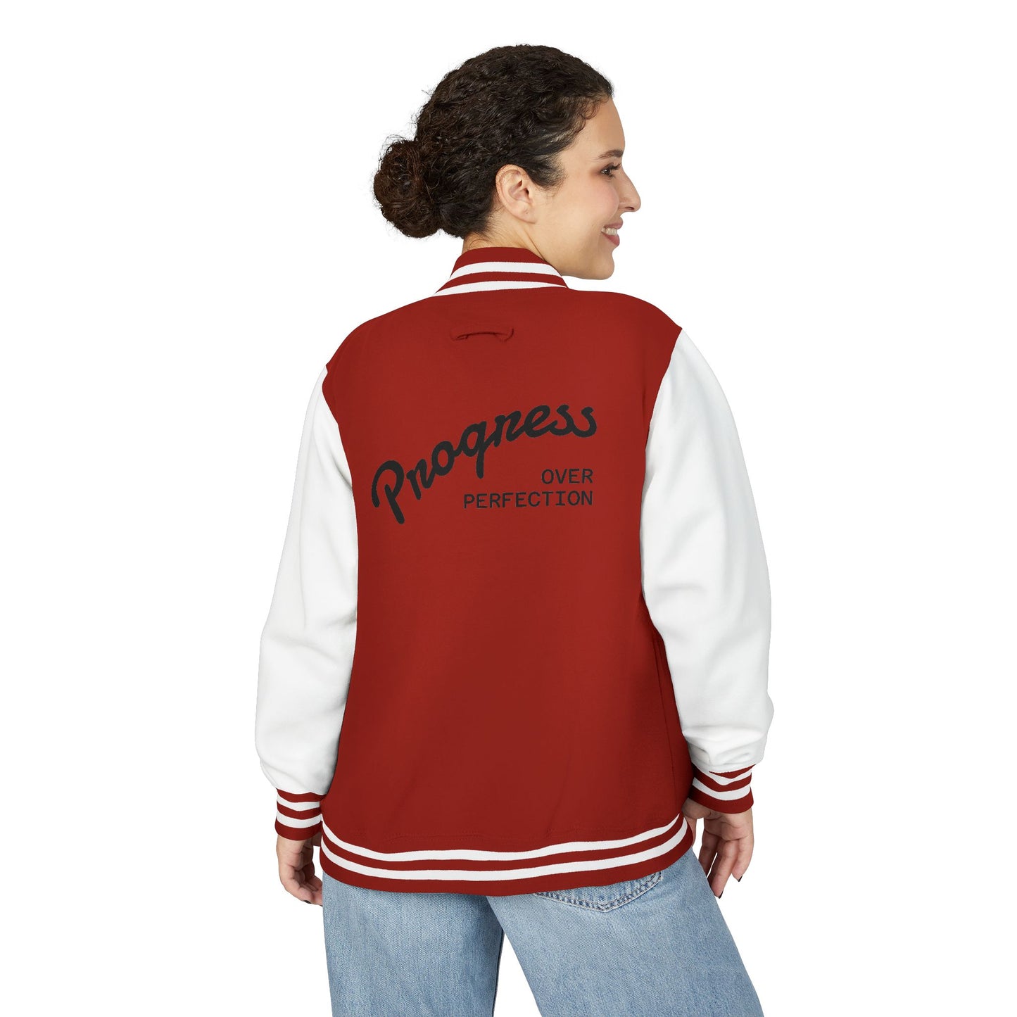 Retro Unisex Varsity Jacket, Classic Letterman Style, Perfect for Game Day, Casual Wear, Great Gift for Sports Fans