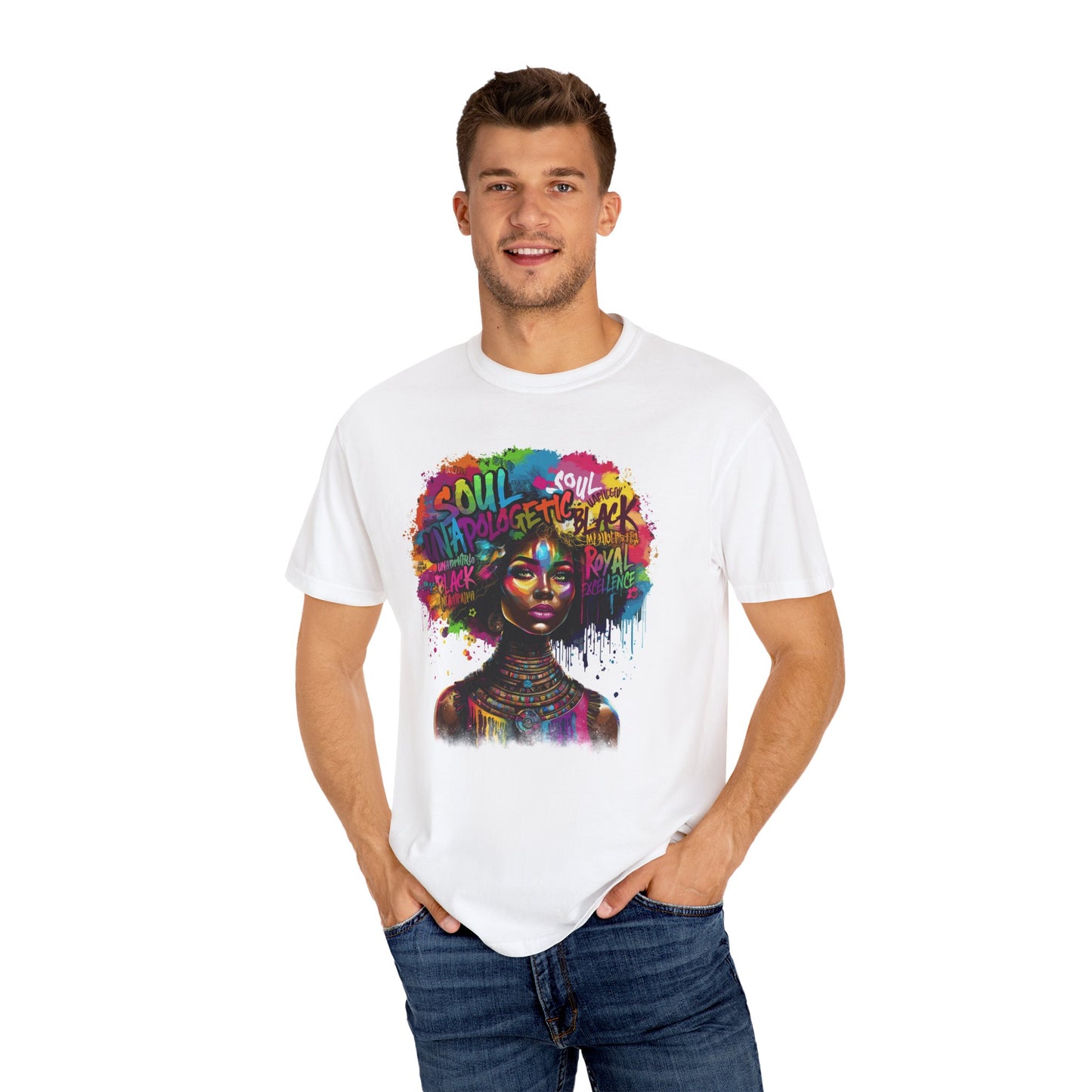 Soulful Black Art Unisex T-Shirt - Vibrant and Empowering Statement Tee