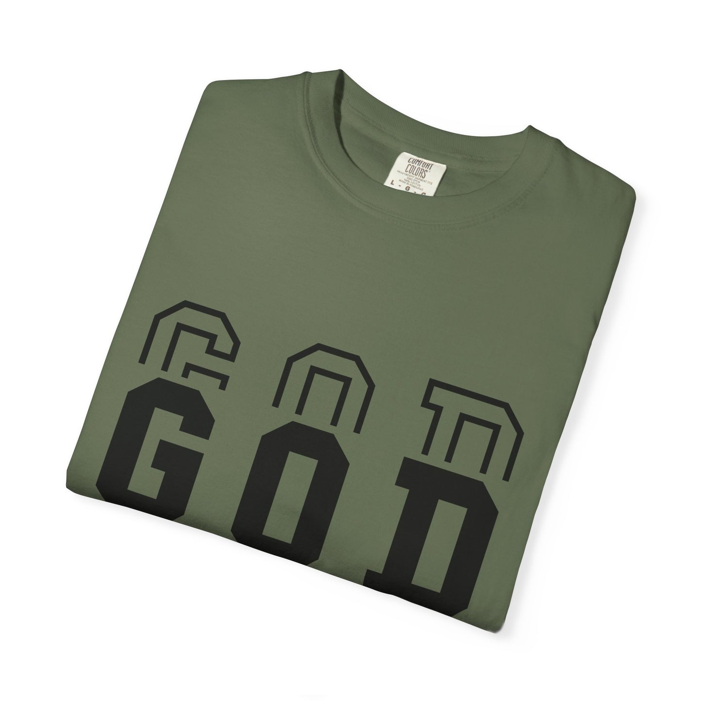 Unisex Garment-Dyed T-shirt with 'GOD Squad' Design - Perfect for Faith Events, Group Outings, Casual Wear, Christian Gifts, and More!