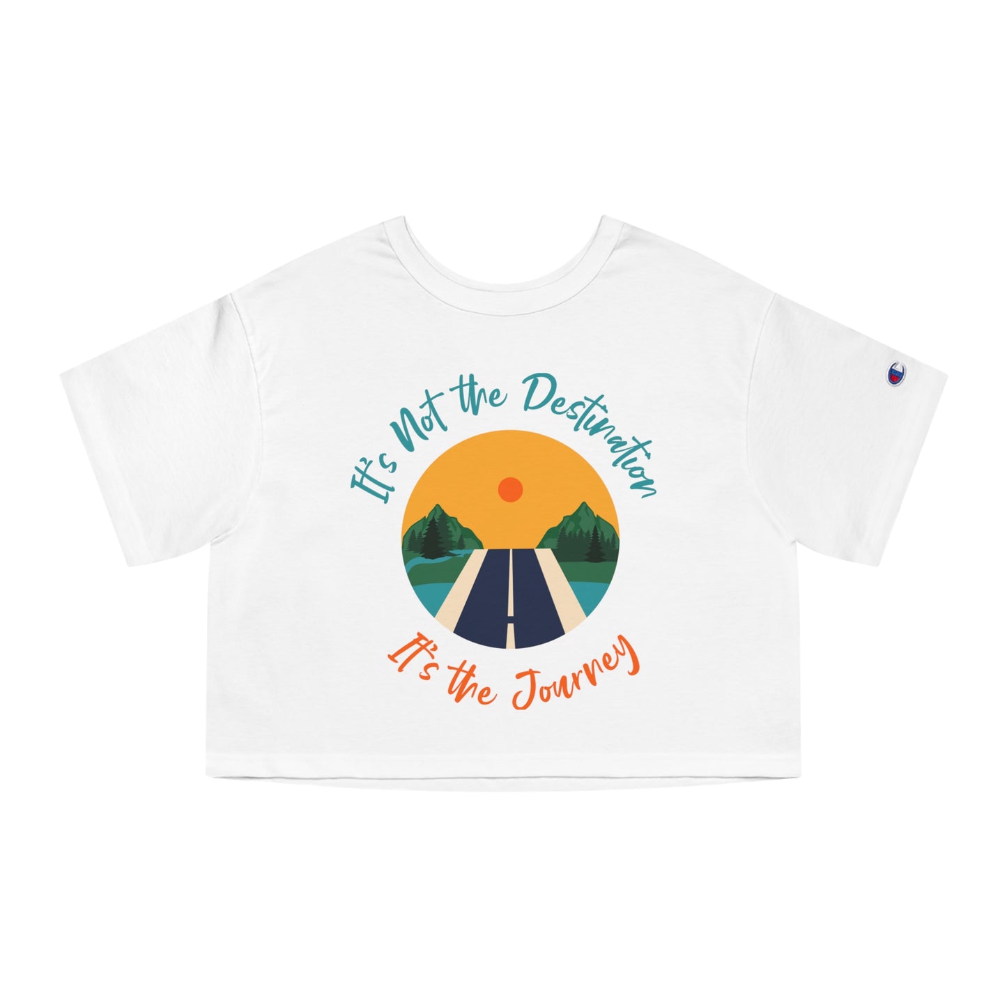 Enjoy the Journey Champion Women's Heritage Cropped T-Shirt